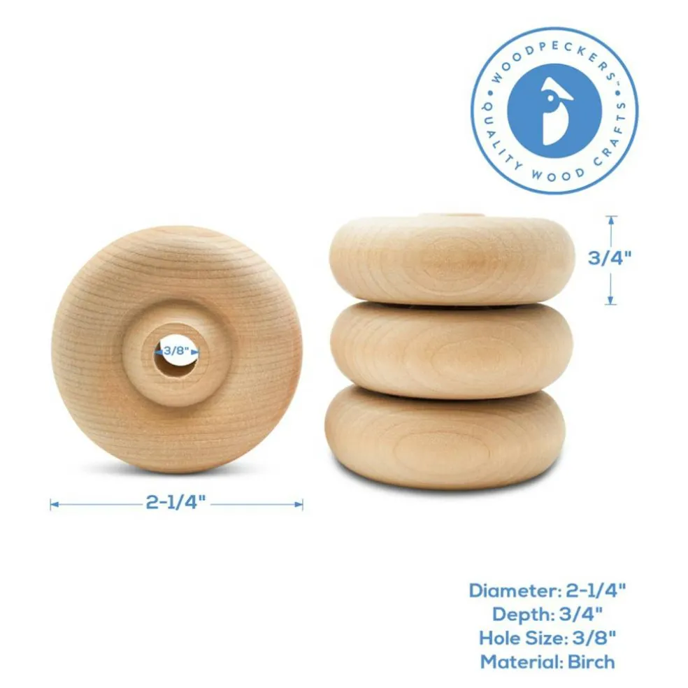 Classic Mini Wood Wheels, Multiple Sizes Available, Craft | Woodpeckers