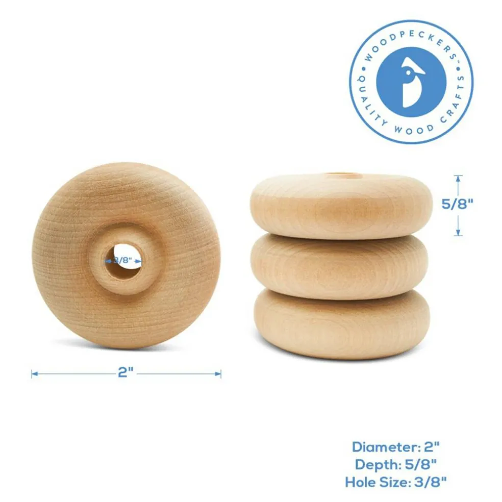 Classic Mini Wood Wheels, Multiple Sizes Available, Craft | Woodpeckers