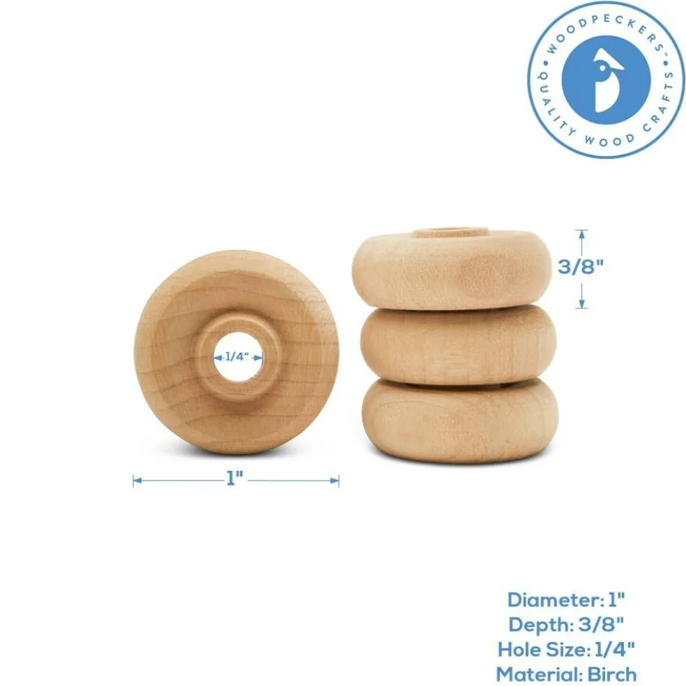 Classic Mini Wood Wheels, Multiple Sizes Available, Craft | Woodpeckers