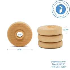 Classic Mini Wood Wheels, Multiple Sizes Available, Craft | Woodpeckers