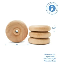 Classic Mini Wood Wheels, Multiple Sizes Available, Craft | Woodpeckers