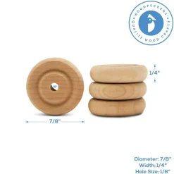 Classic Mini Wood Wheels, Multiple Sizes Available, Craft | Woodpeckers
