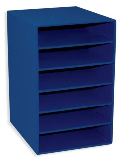 Classroom Keepers 6 Shelf Organizer, 17-3/4 x 12 x 13-1/2 Inches, Blue