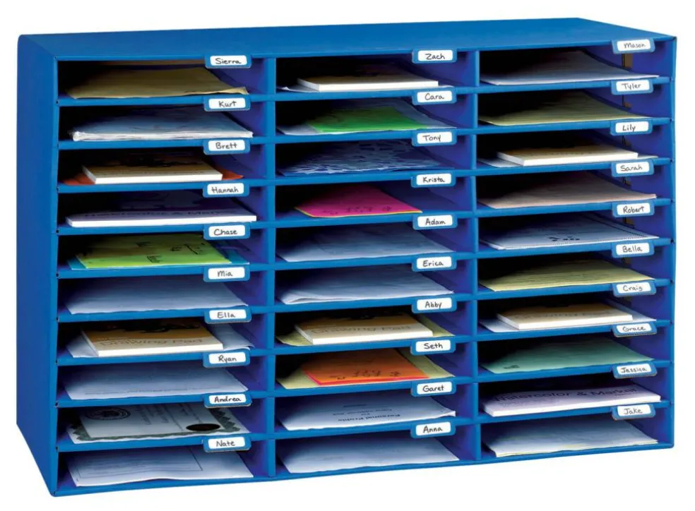 Classroom Keepers 30 Slot Mailbox, 31-5/8 x 12-3/4 x 21 Inches