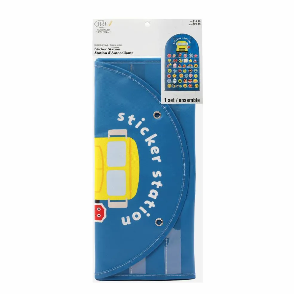 Class Rules! 24" x 14" Blue Sticker Station by B2C™