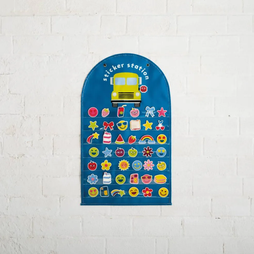 Class Rules! 24" x 14" Blue Sticker Station by B2C™