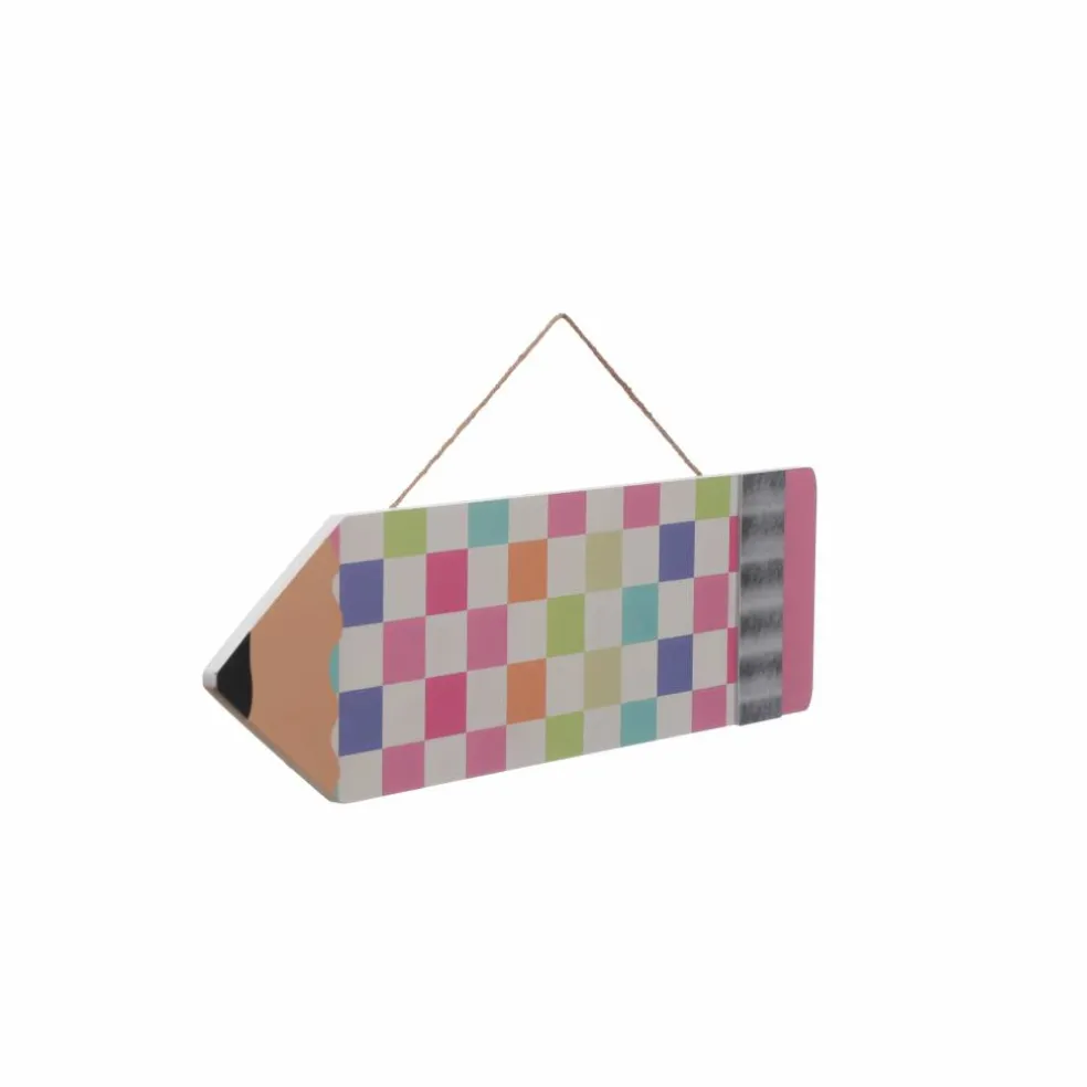 Class Rules! 23" x 7" Checkered Pencil Wall Décor by B2C™