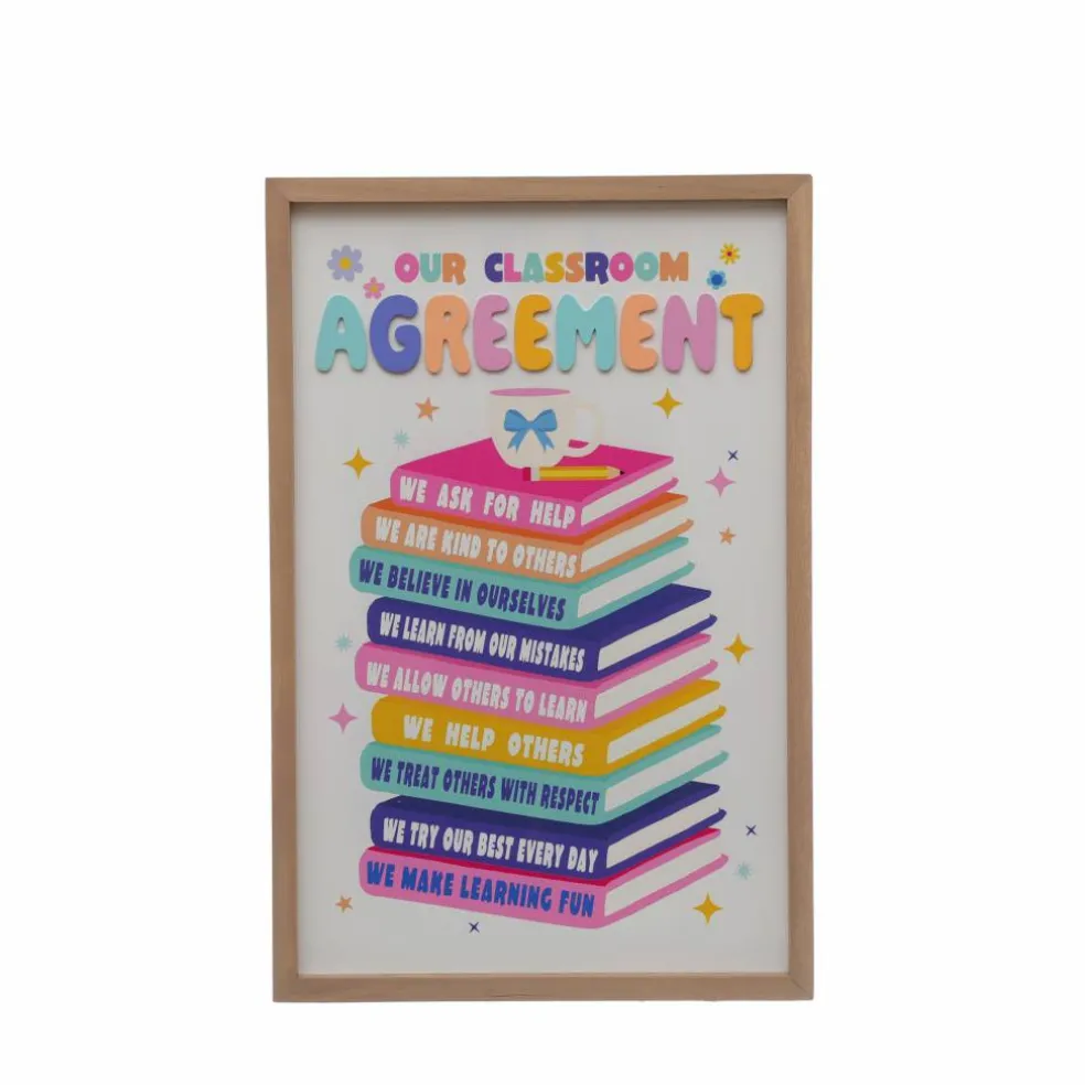 Class Rules! 13" x 19.75" Classroom Agreement Wall Décor by B2C™