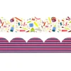 Class Rules! 2.25" x 18" Stripes & Supplies Borders, 12ct. by B2C™