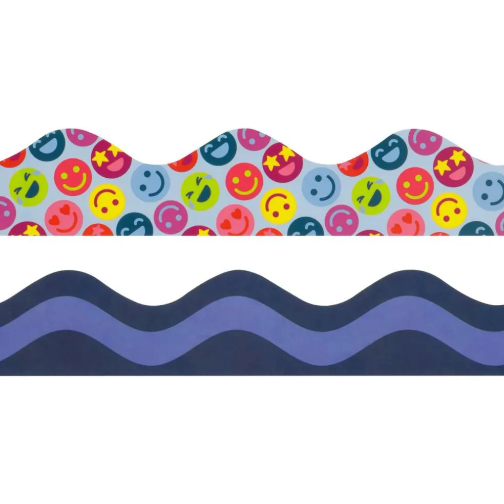 Class Rules! 2.25" x 18" Wave & Smiley Borders, 12ct. by B2C™