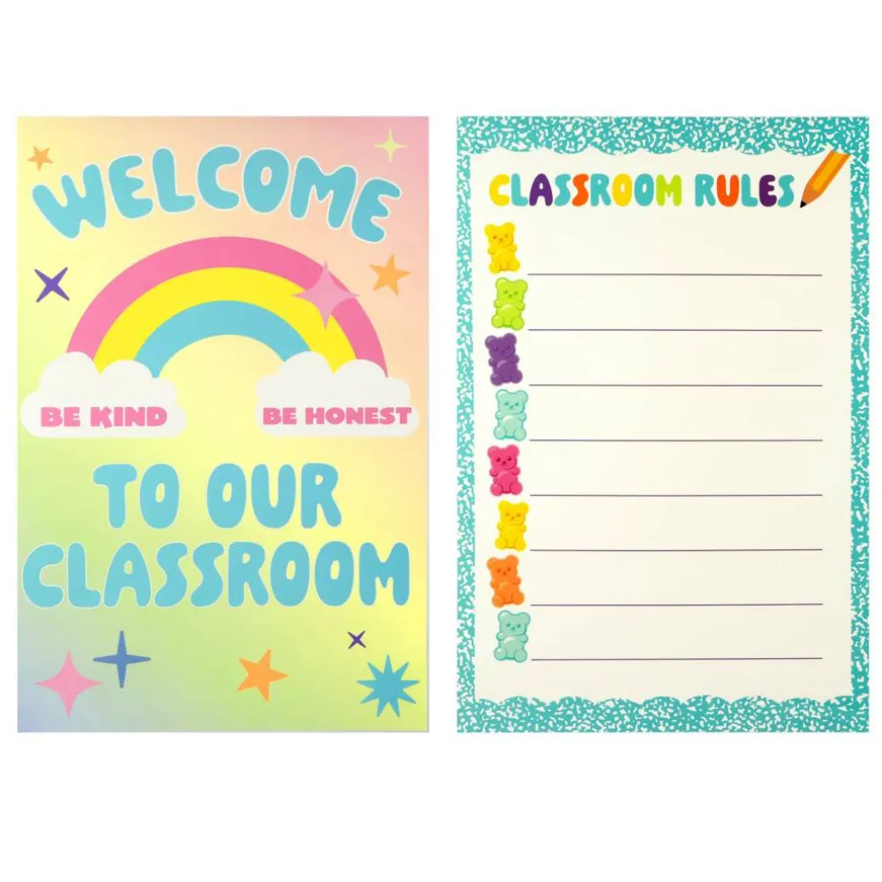 Class Rules! 12" x 18" Welcome Bears Poster Set by B2C™