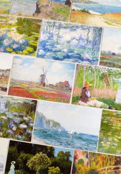 Claude Monet Postcard Set: Pack of 30 Impressionist Art Print Postcards by Wintertime Crafts