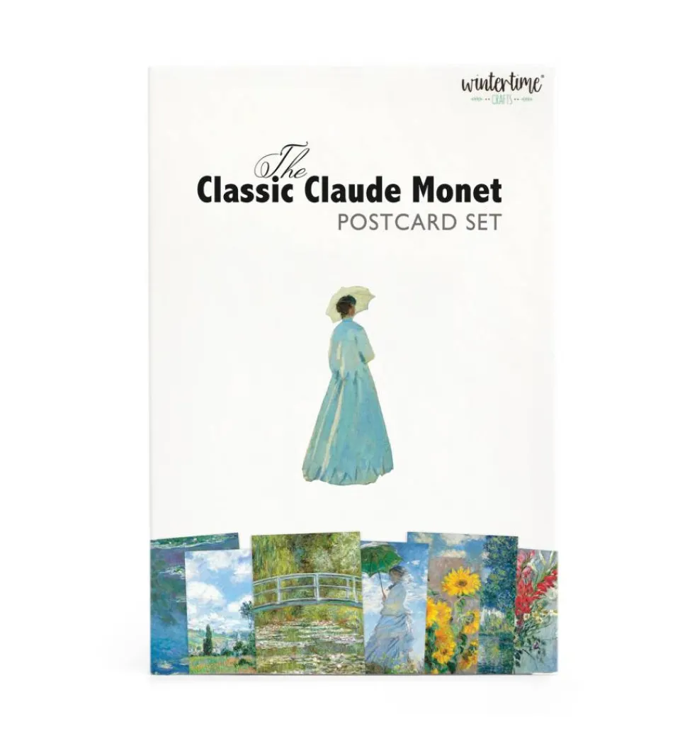 Claude Monet Postcard Set: Pack of 30 Impressionist Art Print Postcards by Wintertime Crafts