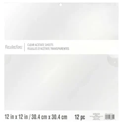 Clear Acetate Sheets by Recollections™, 12" x 12"