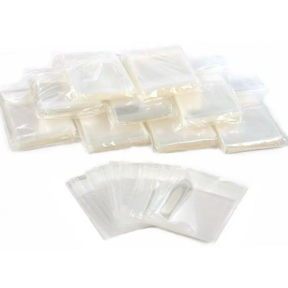1000 Clear Bags Self Adhesive Sealable Jewelers 2"