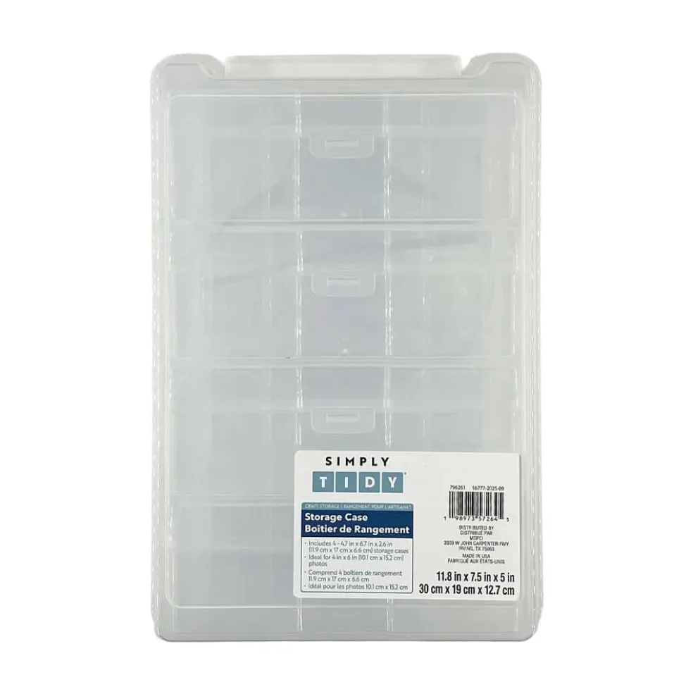 Clear 4 Case Photo & Craft Keeper by Simply Tidy®