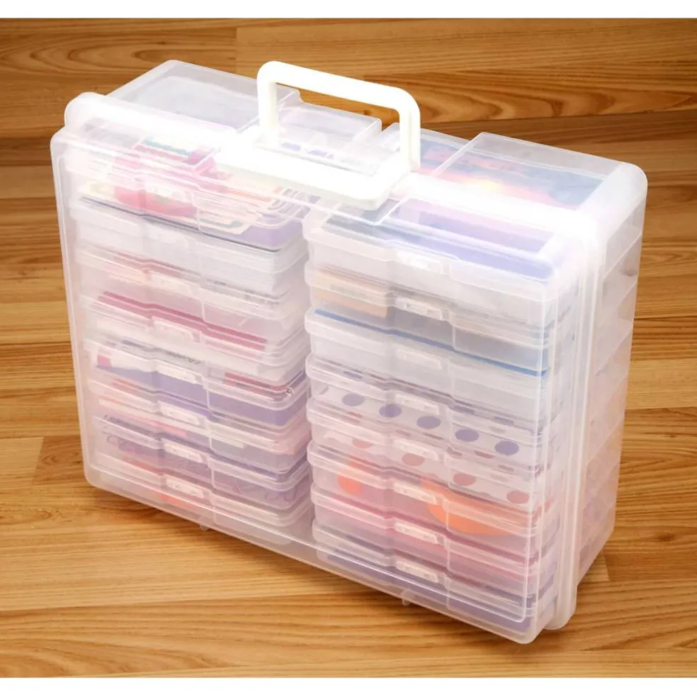Clear 16 Case Photo & Craft Keeper by Simply Tidy®