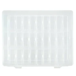 Clear 30-Compartment Flip-Top Box Plastic Jewelry Organizer by Bead Landing™