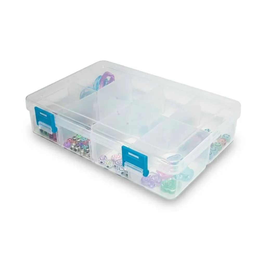 Clear 8-Compartment Storage Box by Bead Landing™