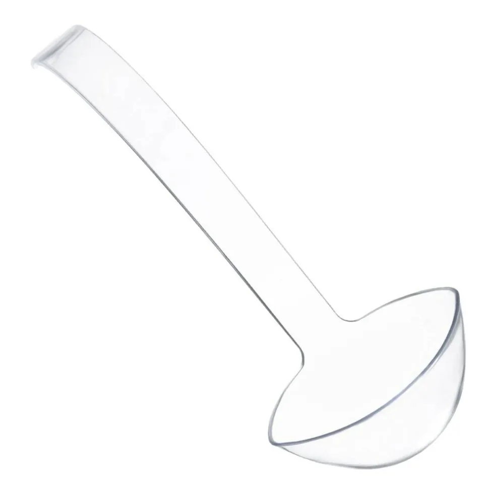 Clear Disposable Plastic Large Serving Ladles (48 Ladles)