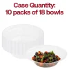 Clear Flair Plastic Soup Bowls - 12 oz. (180 Bowls)