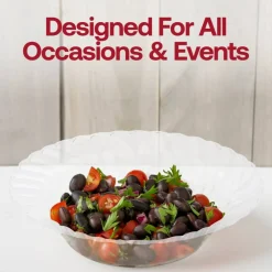 Clear Flair Plastic Soup Bowls - 12 oz. (180 Bowls)
