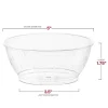 Clear Floral Round Disposable Plastic Soup Bowls - 10 oz. (240 Bowls)