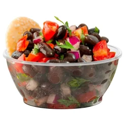 Clear Floral Round Disposable Plastic Soup Bowls - 10 oz. (240 Bowls)