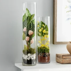 18" Clear Glass Cylinder Vase by Ashland®
