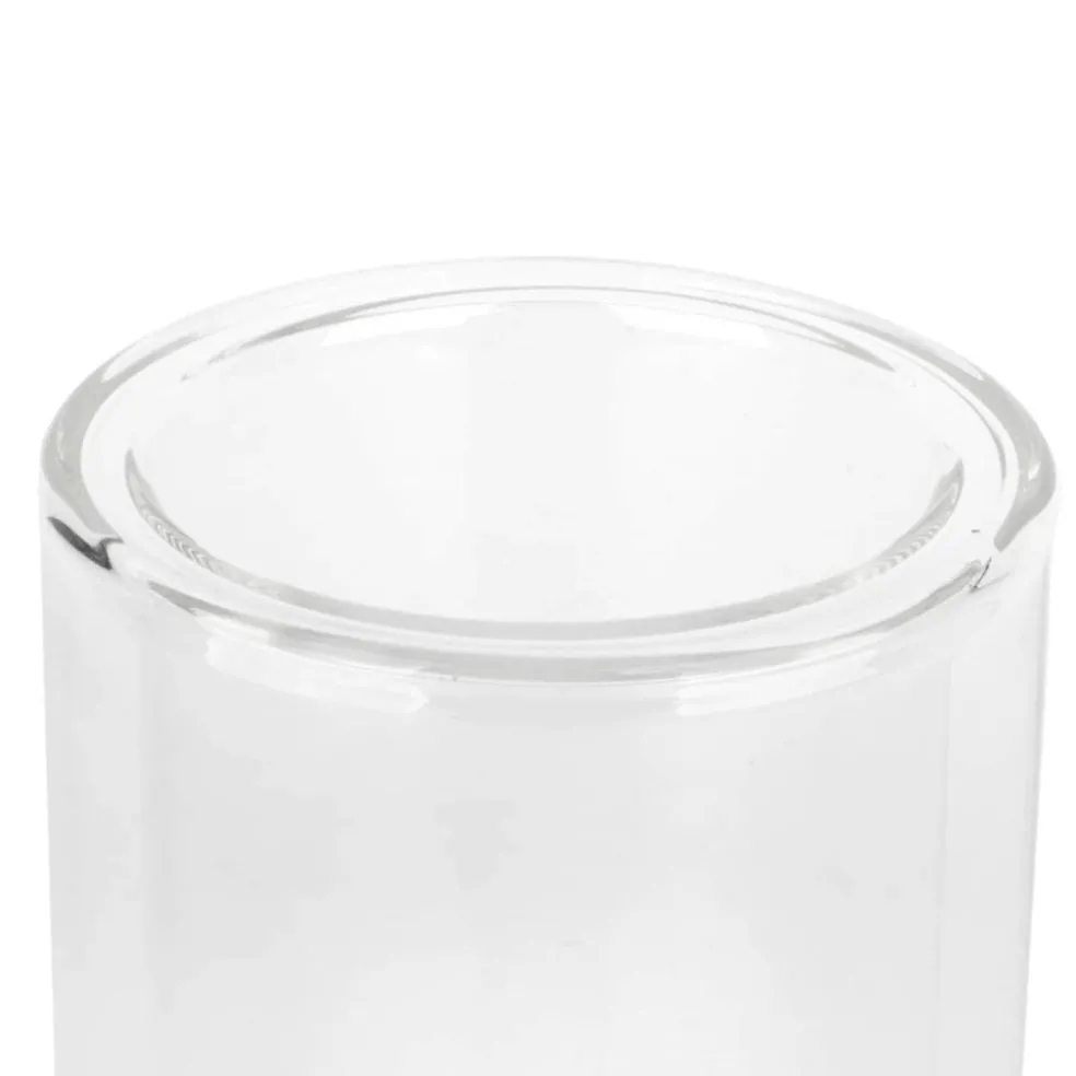 6" Clear Glass Dual Cylinder Candle Holder by Ashland®
