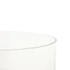 12" Clear Glass Wide Minimalistic Glass Vase
