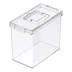 Clear Letter File Storage Case with Top Handle by Simply Tidy®