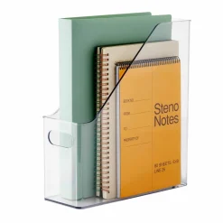 12" Clear Magazine Storage Bin by Simply Tidy®