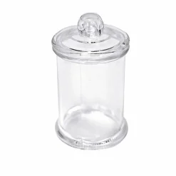 12 Clear 3.5" Mini Candy Jars Lids FAVOR HOLDERS