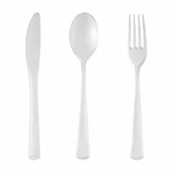 Clear Mixed Plastic Cutlery, 120ct. by Celebrate Itâ„¢