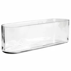 13" Clear Oval Glass Vase by Ashland®