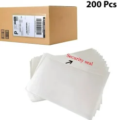 Clear Self-Adhesive Top Loading Packing List Shipping Label Envelopes Pouches 7.5