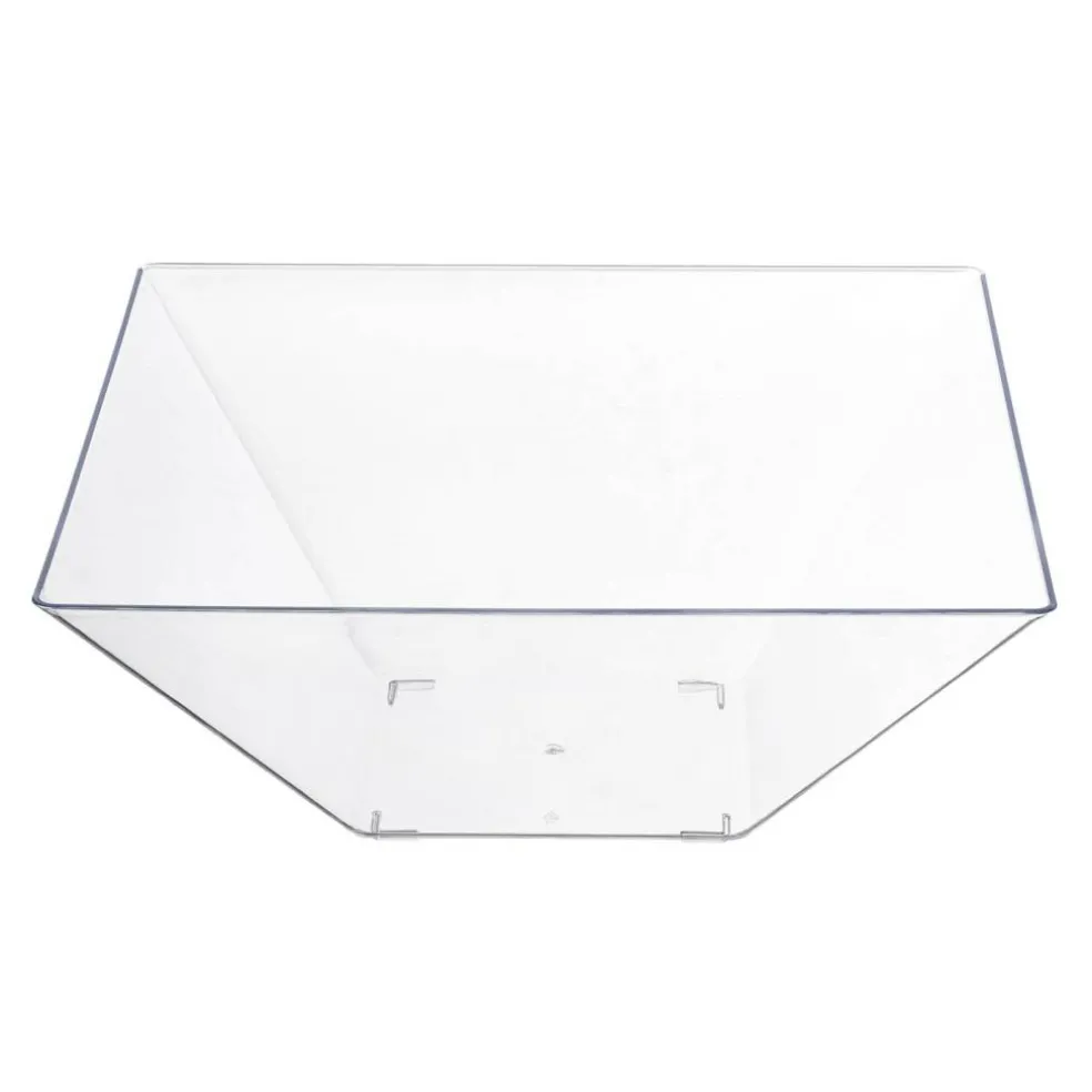 Clear Square Plastic Serving Bowls - 4 qt. (24 Bowls)