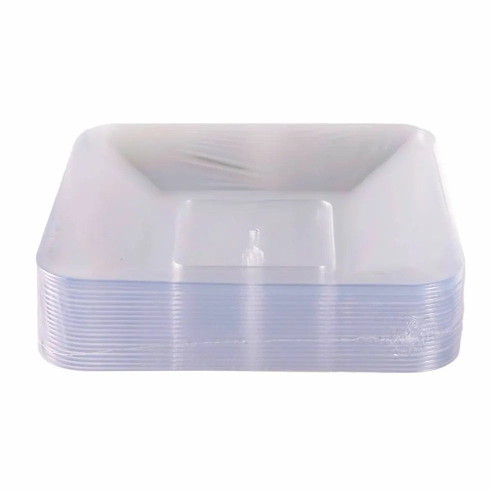 5" Clear Square Plates, 20ct. by Celebrate It™