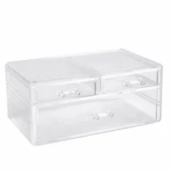 9.5" Clear Stackable 3-Drawer Jewelry Box by Bead Landing™