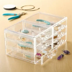 9" Clear Stackable 6-Drawer Jewelry Box by Bead Landing™