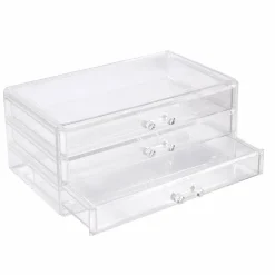 9.5" Clear Stackable 3 Slim Drawer Jewelry Box by Bead Landing™