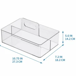 Clear Storage Caddy with Handle by Simply Tidy™