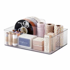 Clear Storage Caddy with Handle by Simply Tidy™