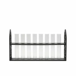 13" Clear Test Tube Vases with Black Spiderweb Arch Stand by Ashland®