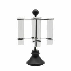 9.75" Clear Test Tube Vases with Black Metal Stand by Ashland®