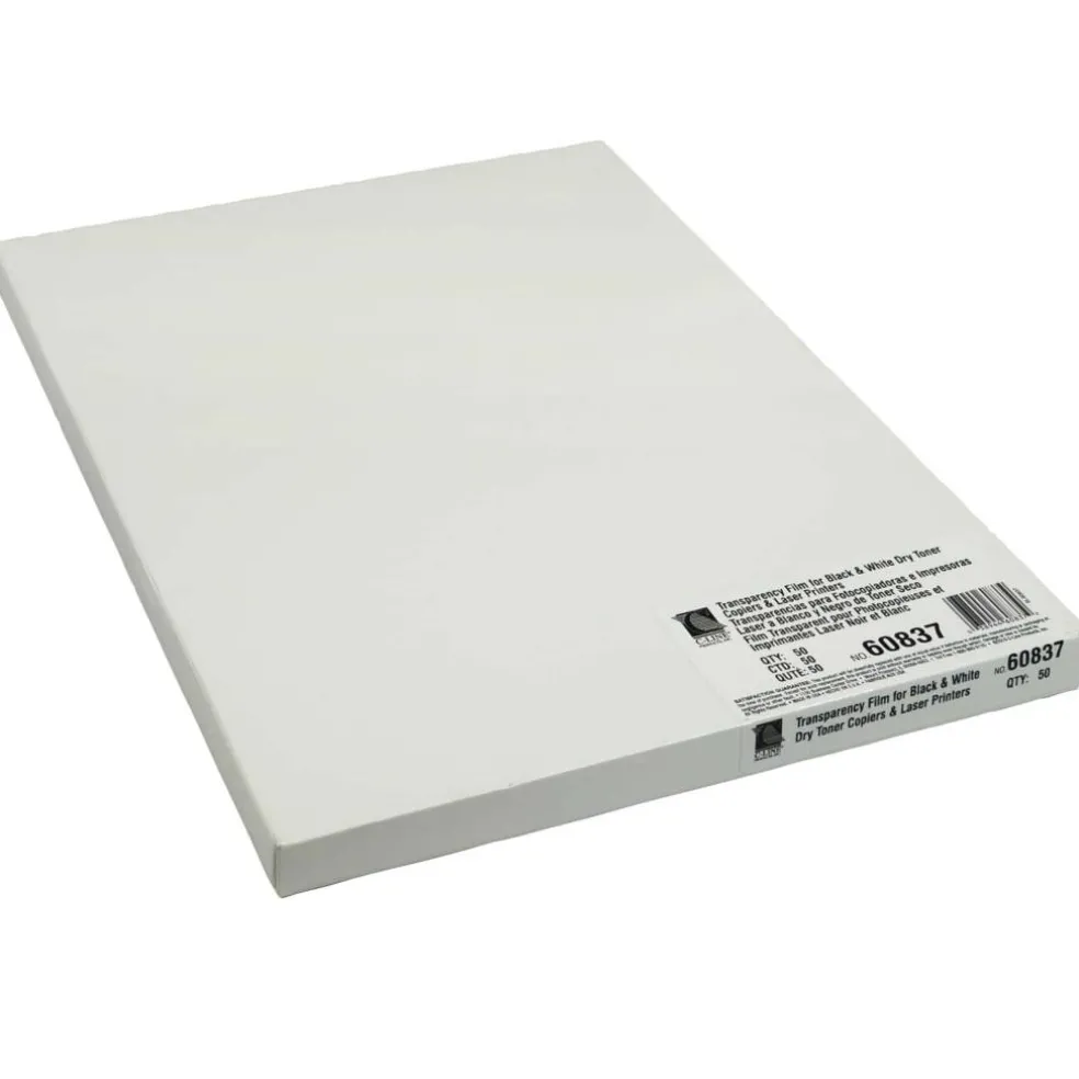 C-Line® Copiers or B/W Laser Printers Clear Transparency Film