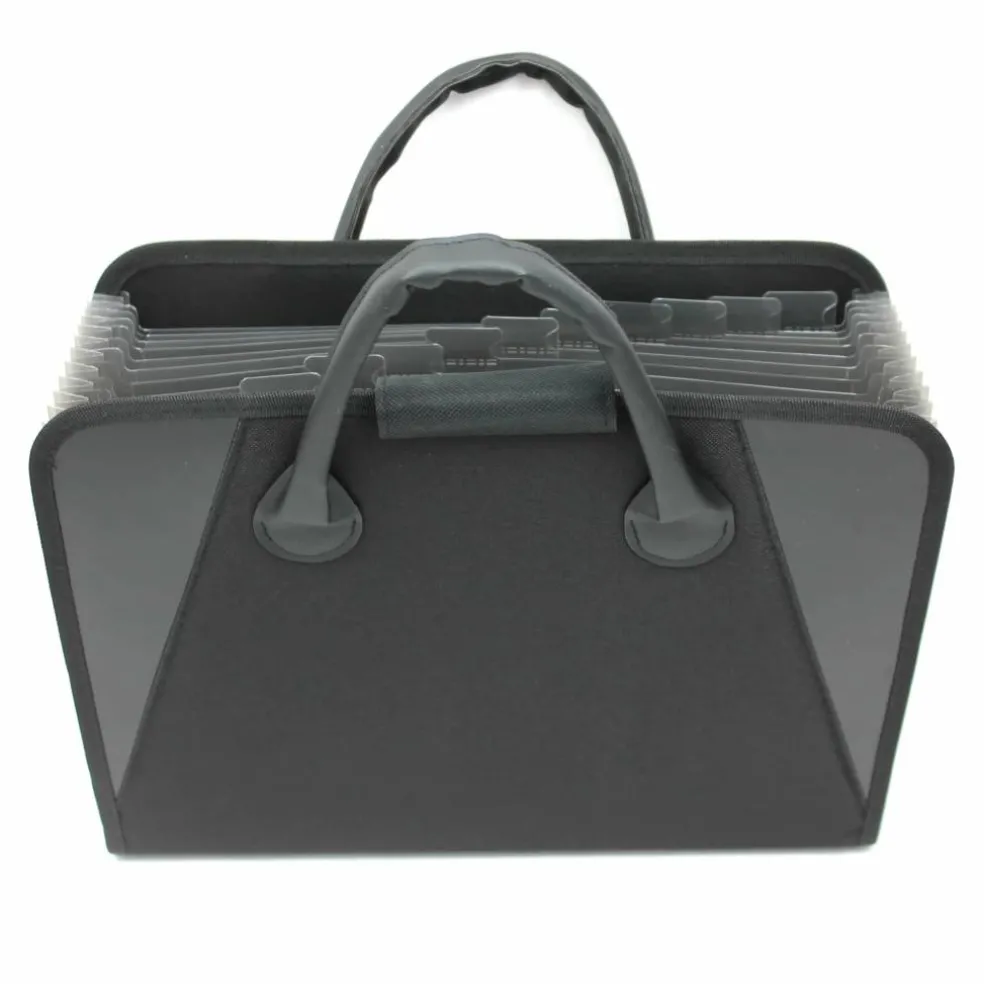 C-Line® Expanding File With Handles, Black