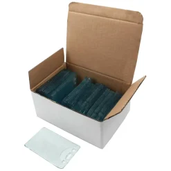 C-Line® Vertical Vinyl Heavy Duty ID Badge Holders, Box of 100