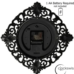 Clockswise Classic Round Decorative Hanging Wall Clock with Scroll Frame for Home Entryway Living Room Bedroom Kitchen Office Hotels & Restaurants